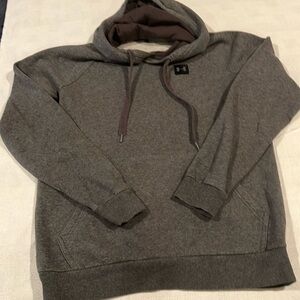 Under armour dark gray hooded sweatshirt